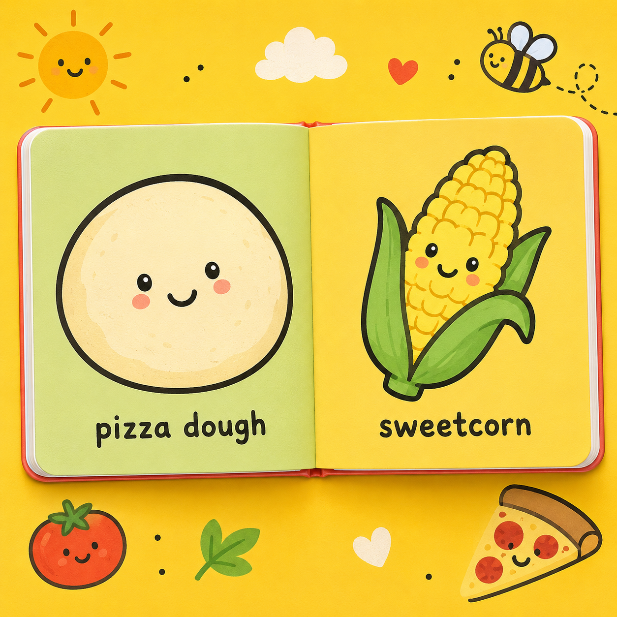 Ingredients colouring books preview
